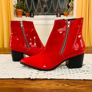 New! Never Worn ASOS Men’s Res Patent Leather Heeled Chelsea Boot, Mens Size 11